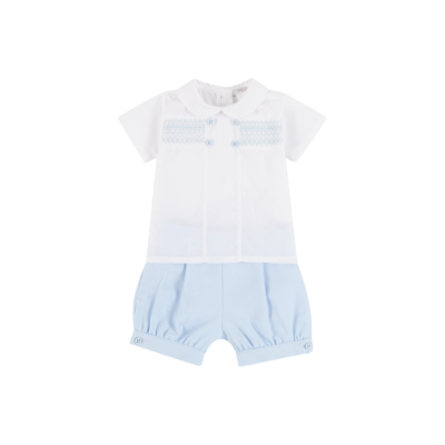 Deolinda Blue Shirt & Short Set