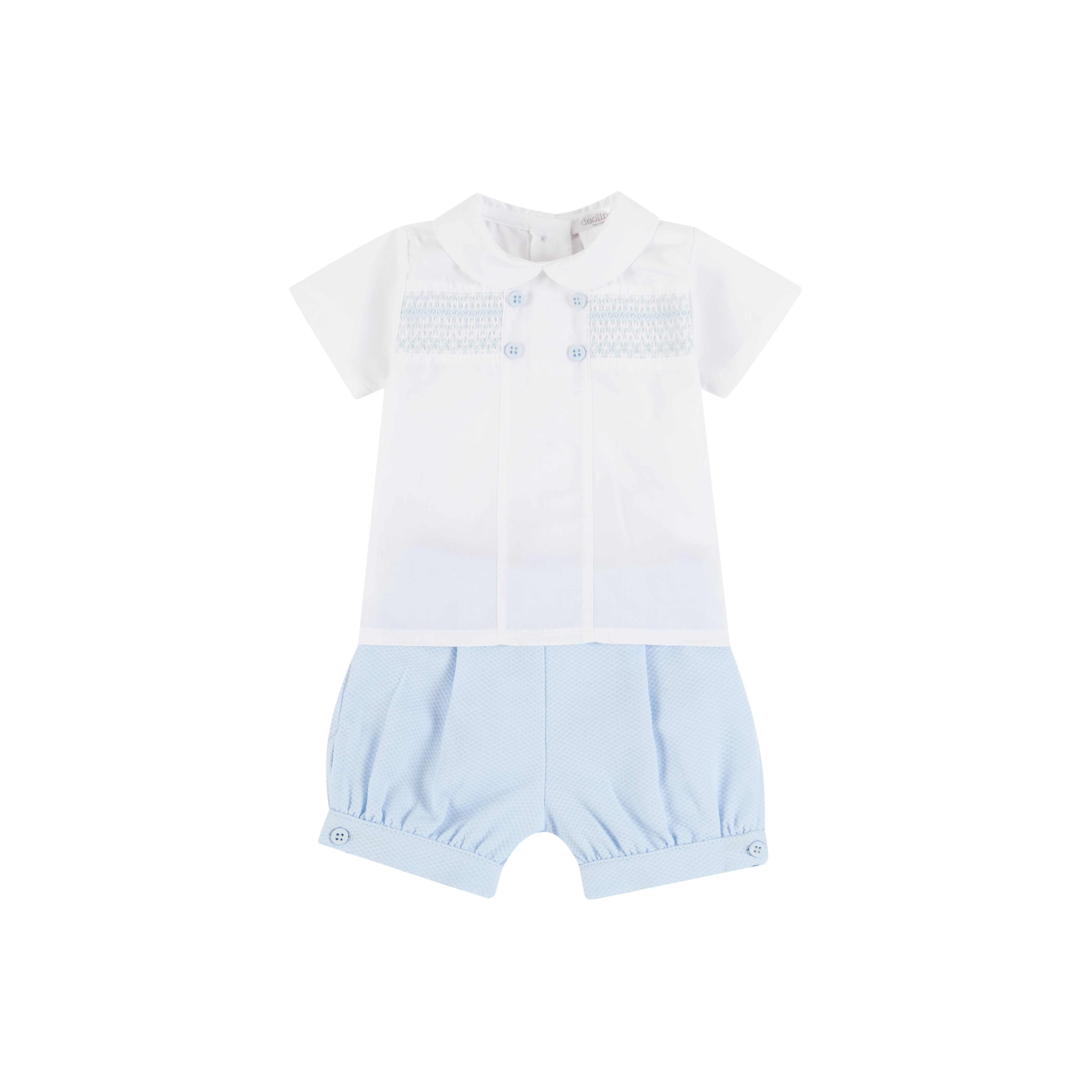 Deolinda Blue Shirt & Short Set