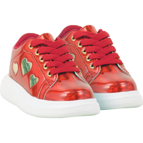 ADee Queeny Red Chunky Trainers