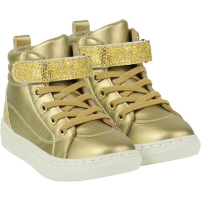 ADee Gold High Top Trainers