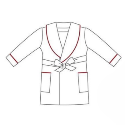 Luxe Boys Red Christmas Dressing Gown
