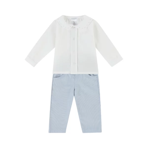 Deolinda Blue Cord Trousers & Top - James