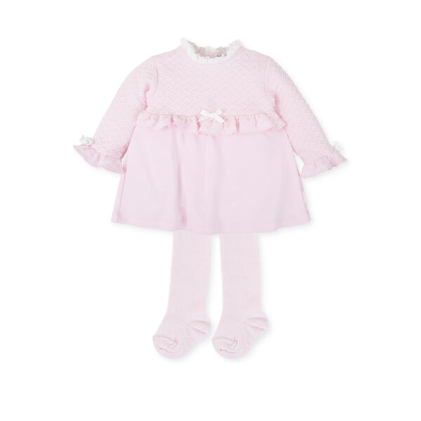 Tutto Piccolo Pink Dress With Tights