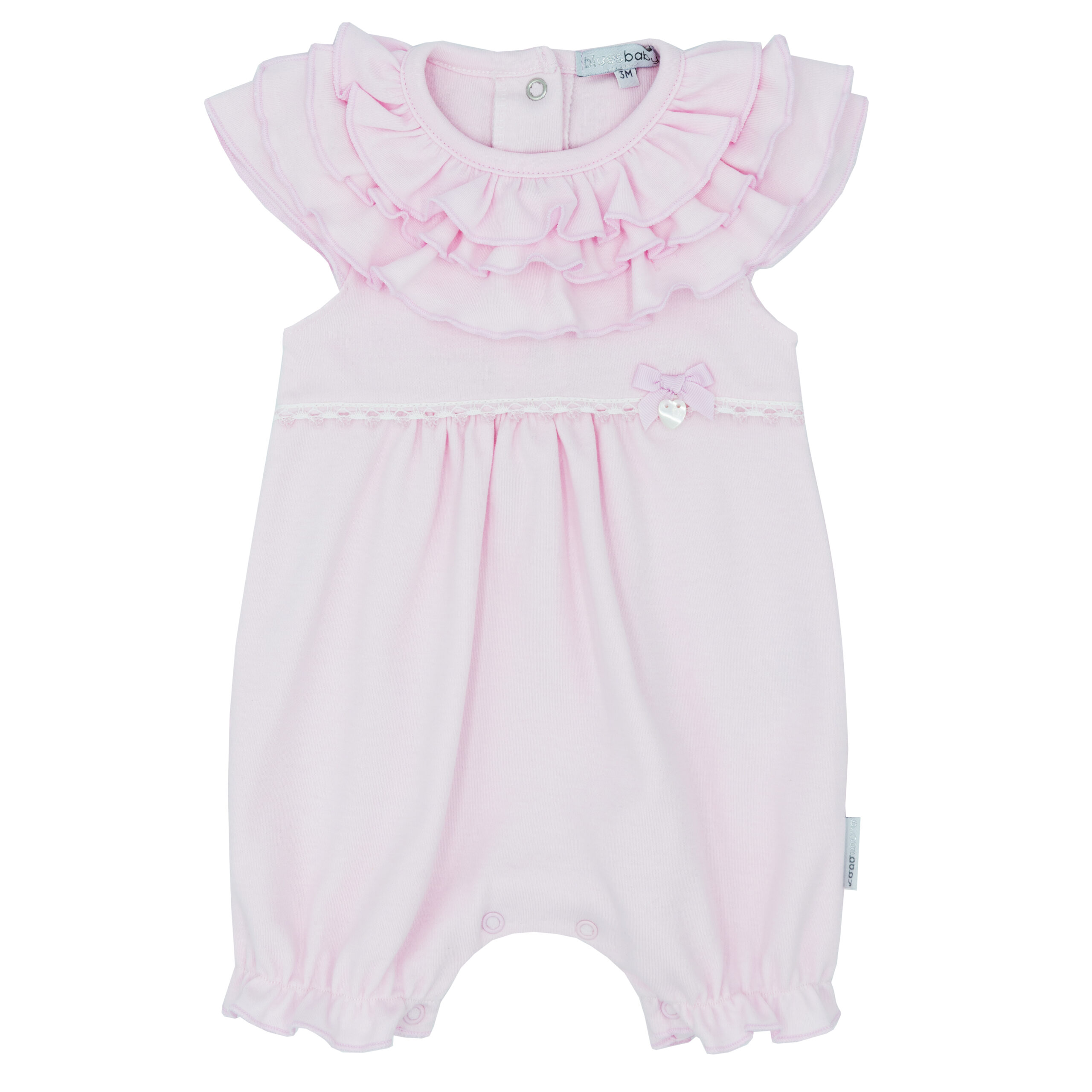 Blues Baby Baby Pink Ruffle Romper