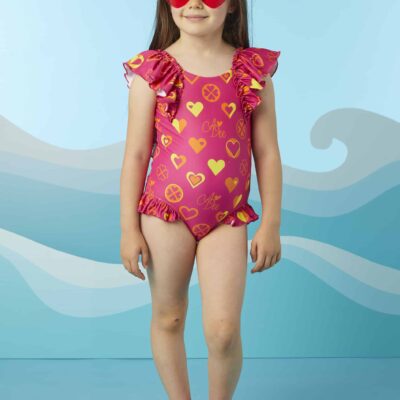 ADee Bold Hearts Swimming Costume