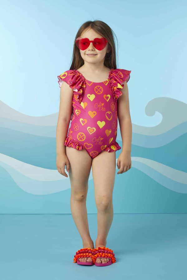 ADee Bold Hearts Swimming Costume