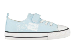 mitch and son blue canvas tariners