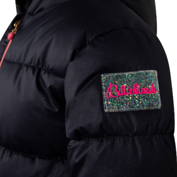 Billieblush Navy Glitter Puffer Jacket