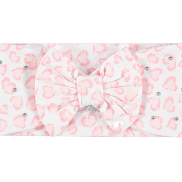 Little A Balloon Party Pink Diamante Leopard Print Headband - Esther
