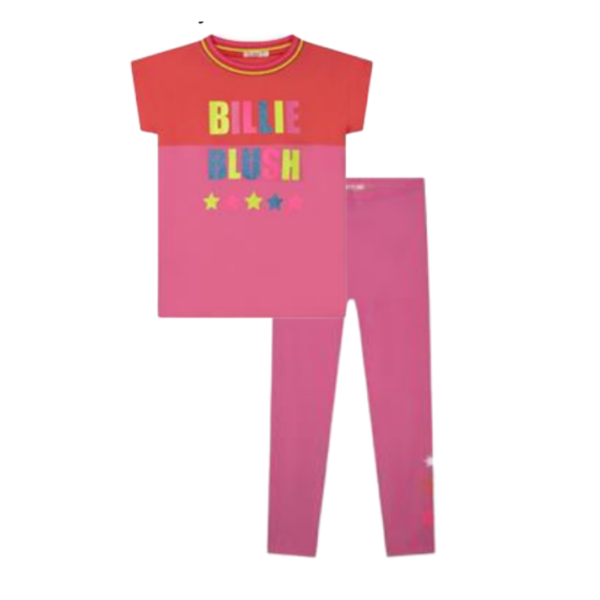 Billieblush Mulit Colour Logo T-Shirt & Leggings