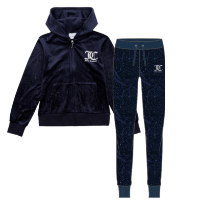 Juicy Couture Midnight Blue Glitter Tracksuit